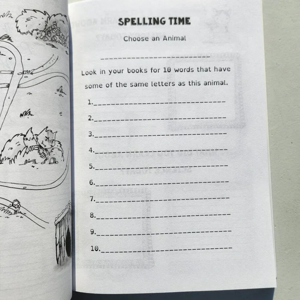 All About Animals Journal Workbook Activity Book Nature Homeschool Homeschooling